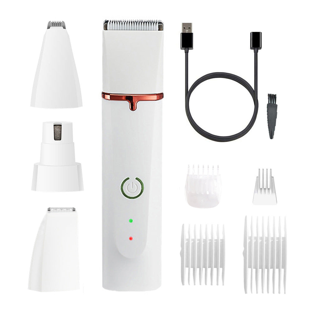 HD2050 4 in 1 Pet Electric Hair Trimmer with 4 Blades Grooming Clipper Nail Grinder Tool Kit HD2050 4 in 1 Pet Electric Hair Trimmer with 4 Blades Grooming Clipper Nail Grinder Tool Kit